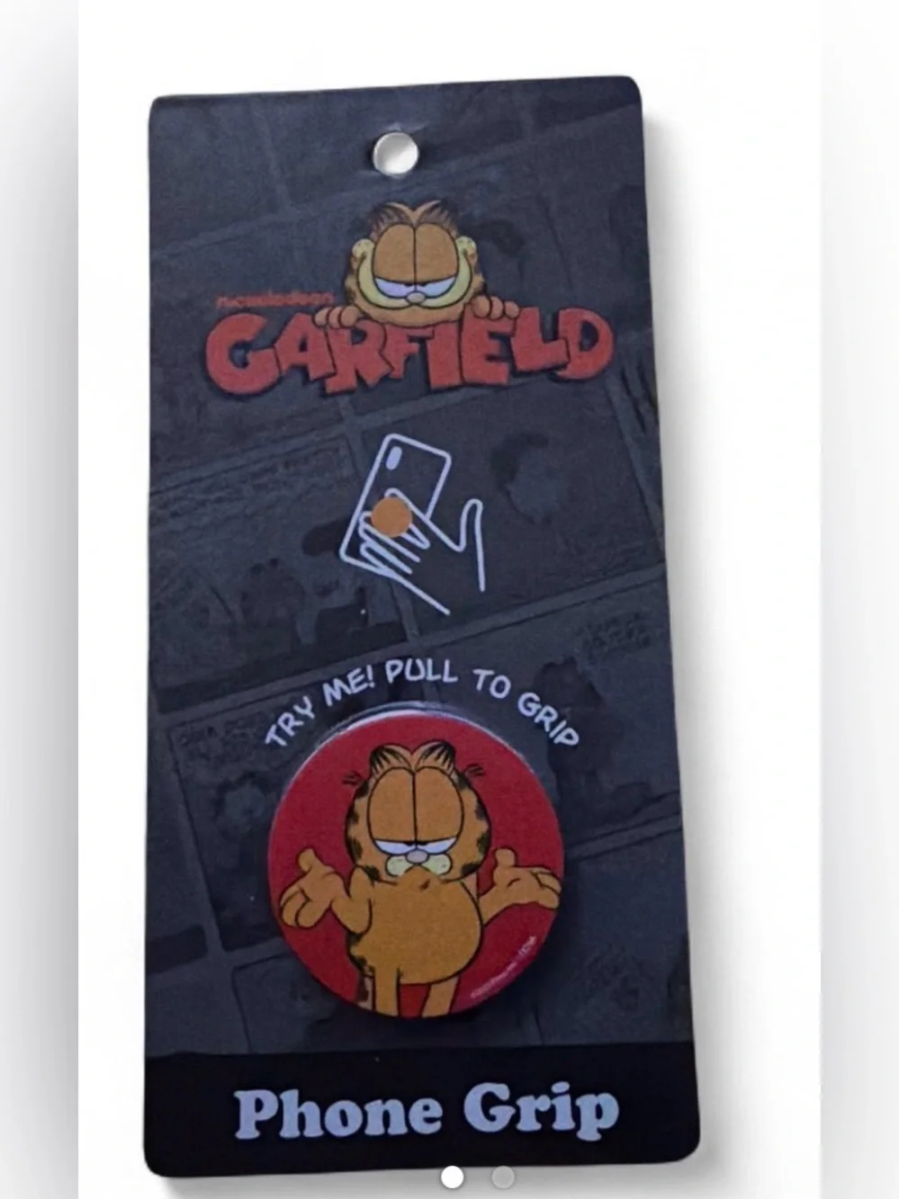 Garfield Red Phone Grip - Official Character Phone Accessory